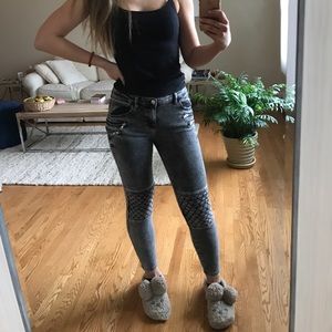 Zara biker jeans